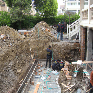 无锡别墅园林设计施工现场