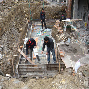 无锡别墅园林施工现场